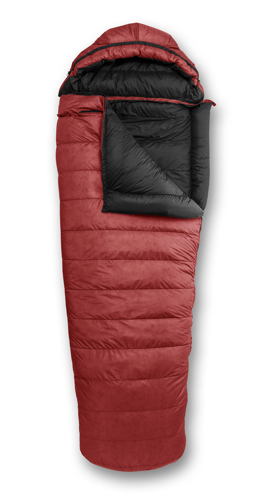 Feathered Friends Penguin YF Sleeping Bag Cardinal Red with optional hood