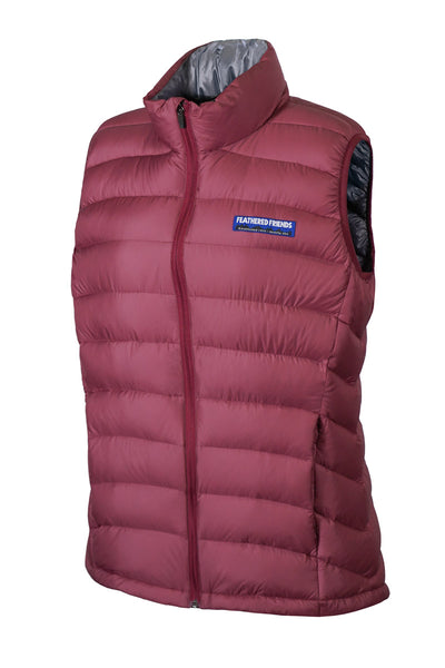 Feathered Friends Women's Eos Down Vest Beet Color