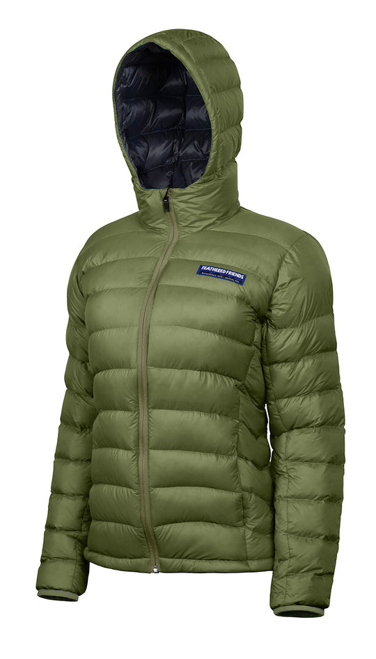 Lightweight feather down jacket women's discount