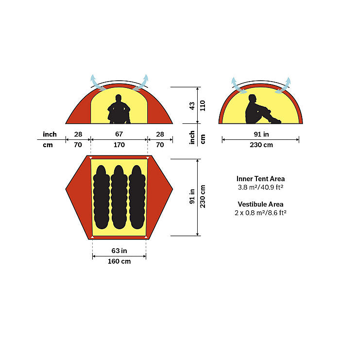 3 person tent size Allak 3 Person Tent – Feathered Friends