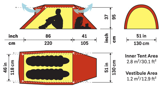 Nammatj 2 Person Tent