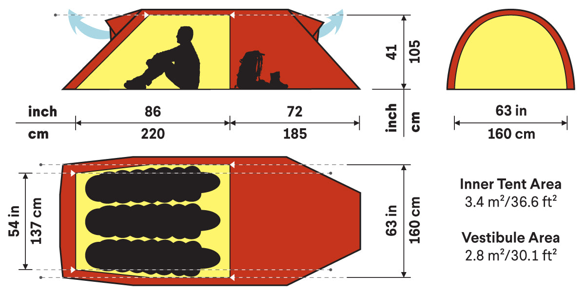 Nammatj 3 GT Tent – Feathered Friends
