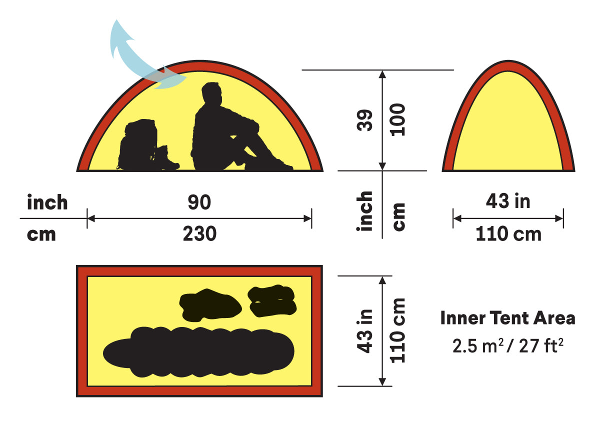 Unna 1 Person tent – Feathered Friends