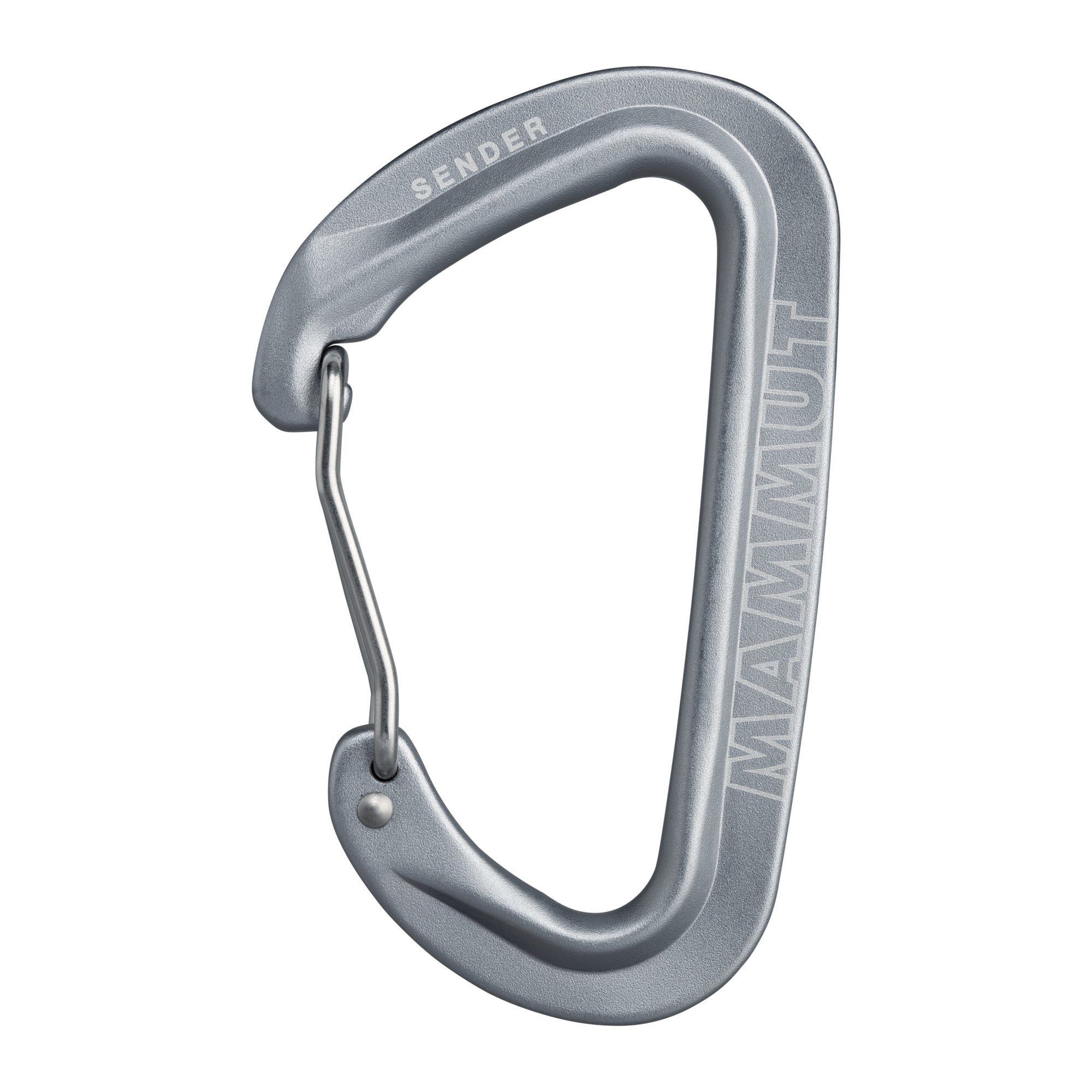 Mammut-Sender Wire Carabiner-Climbing Carabiner-Single-light grey